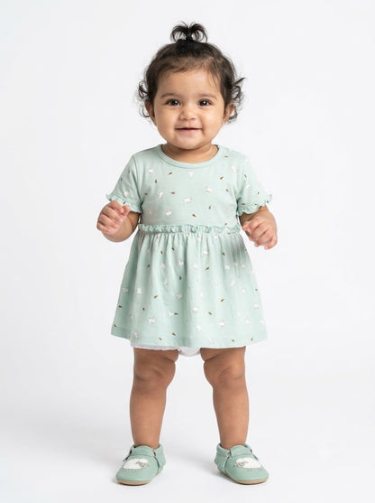 Baby's frock - p/bunny