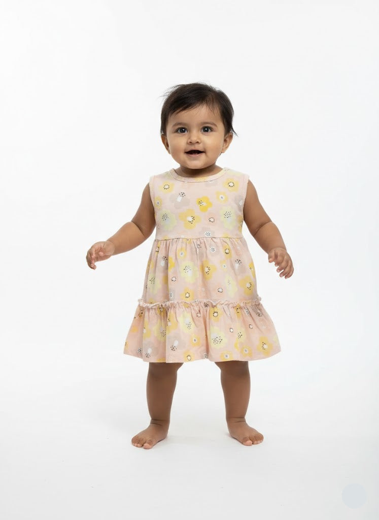 Baby's frock - sandle flower