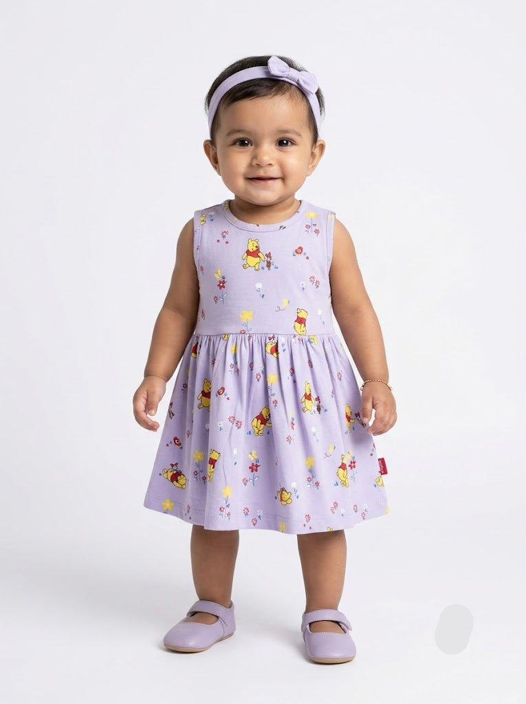 Baby's frock - violet