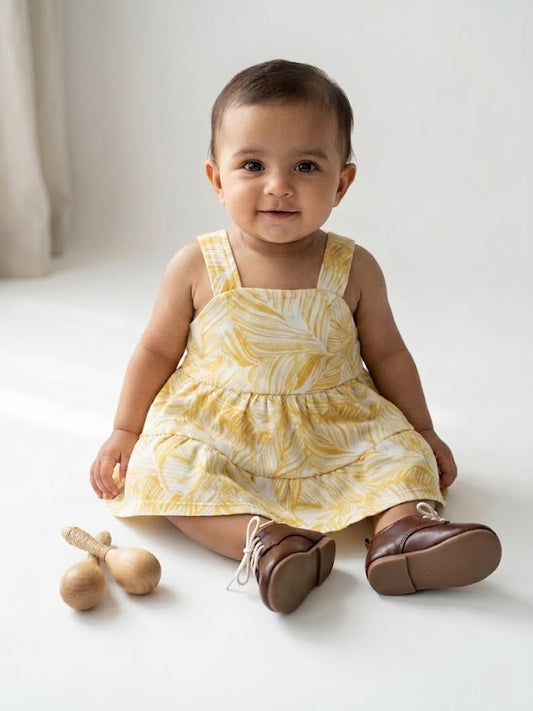 Baby's frock - yellow