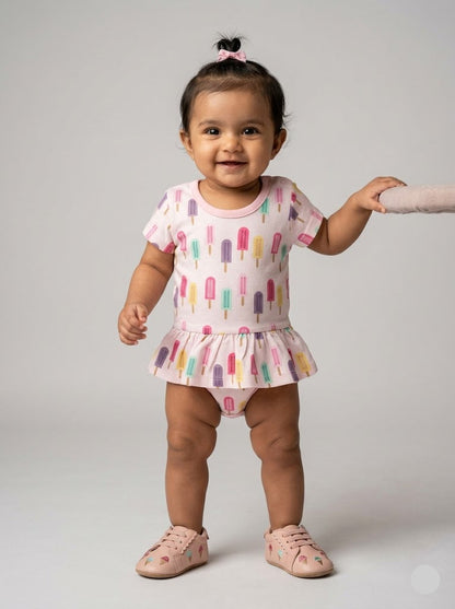 Baby's frock rompers - stick ice