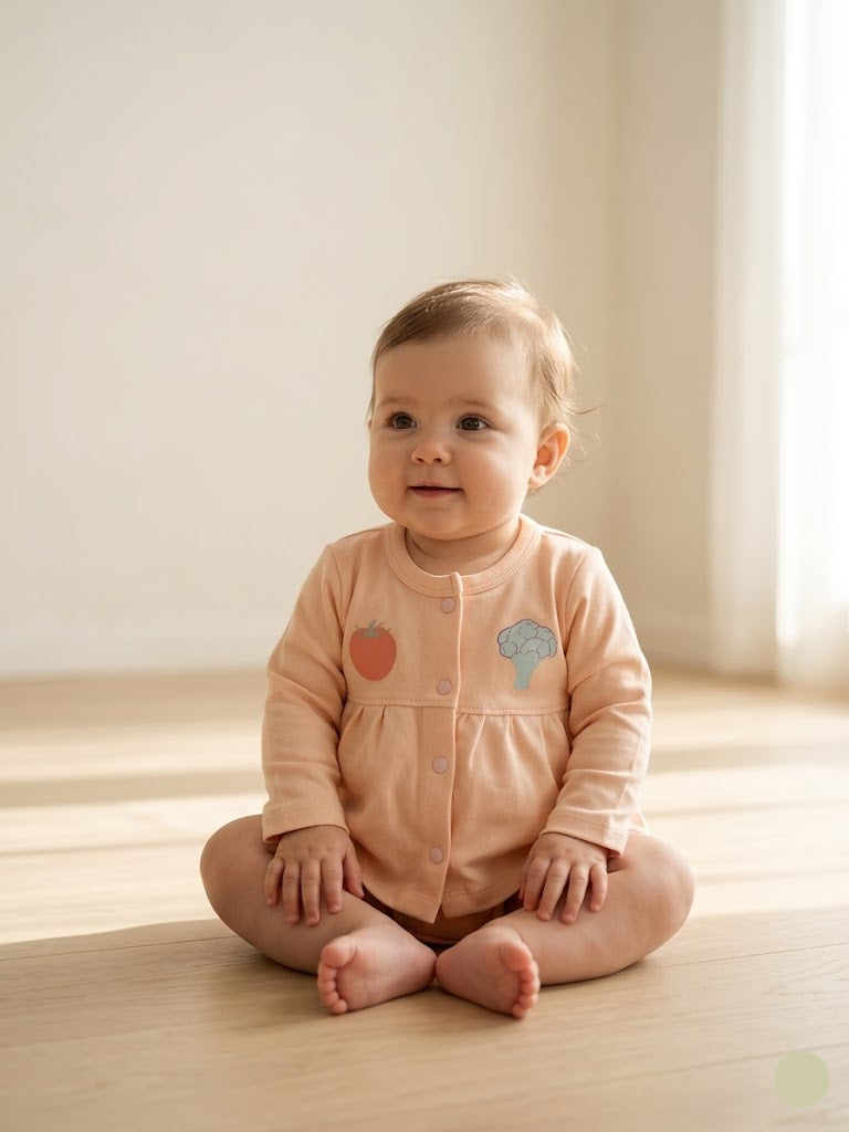 Baby's full open frock - tc