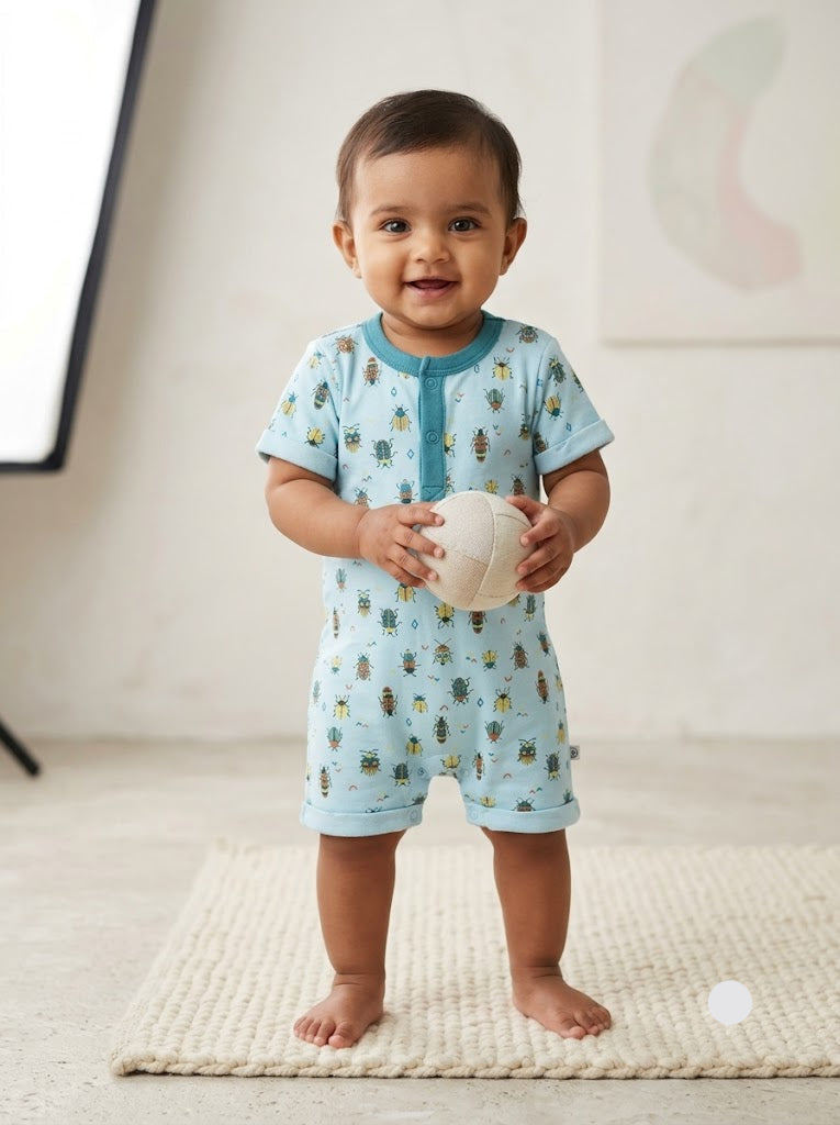 Baby's half jumpsuit - bugs