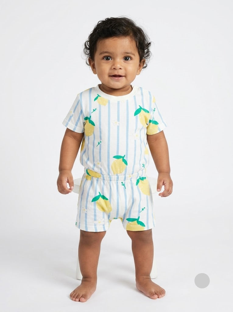 Baby's half jumpsuit - lime