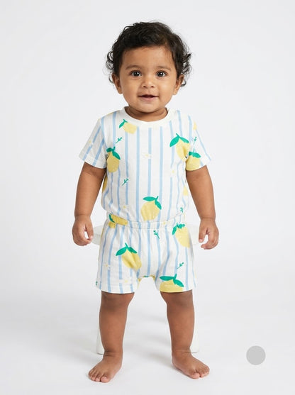 Baby's half jumpsuit - lime