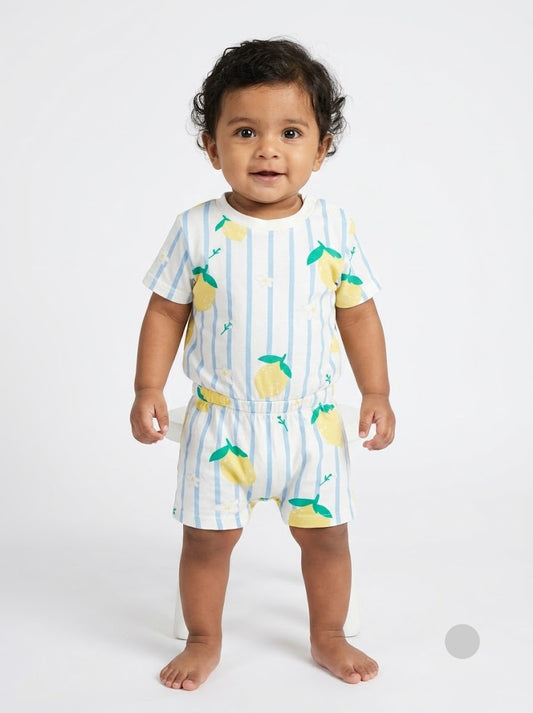 Baby's half jumpsuit - lime