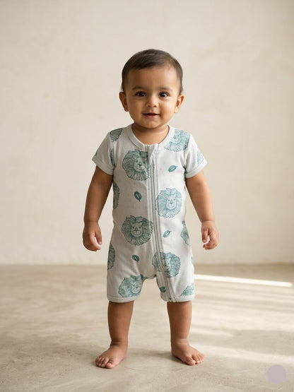 Baby's half jumpsuit - lion
