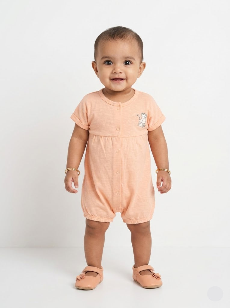 Baby's half jumpsuit - orange