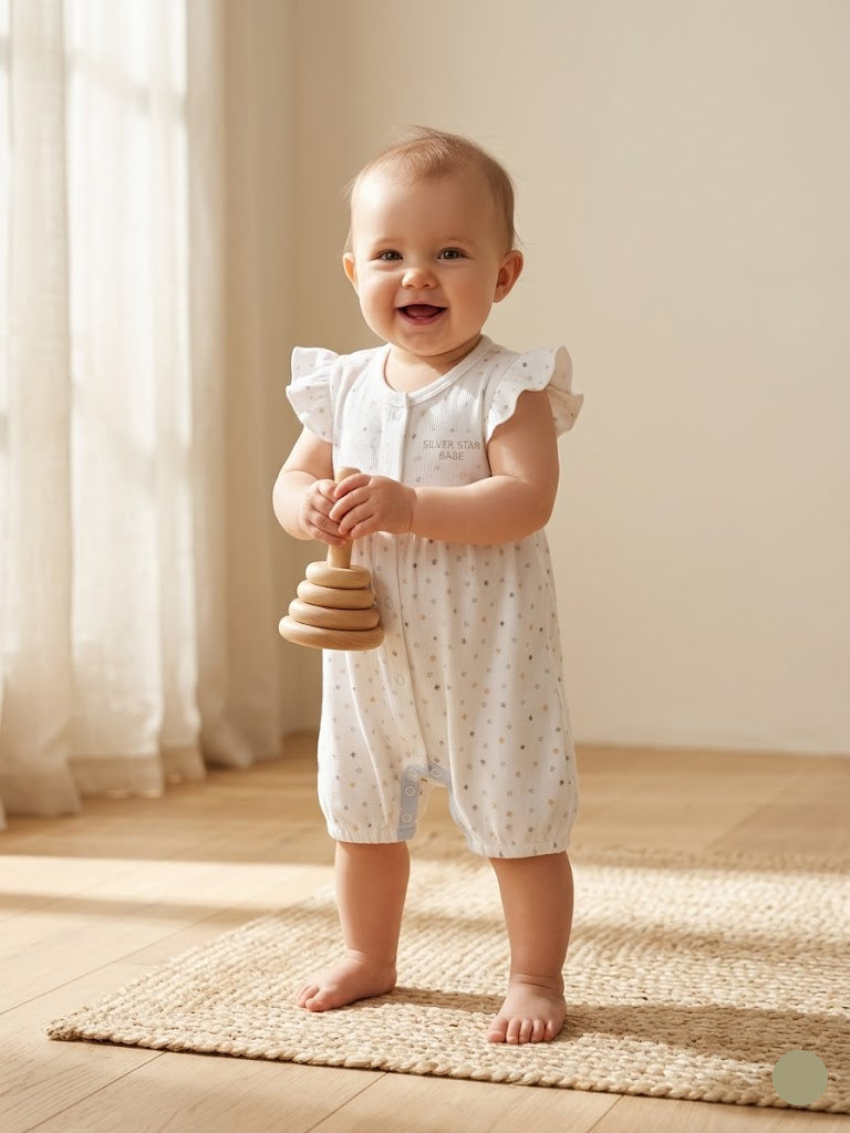 Baby's half jumpsuit - star