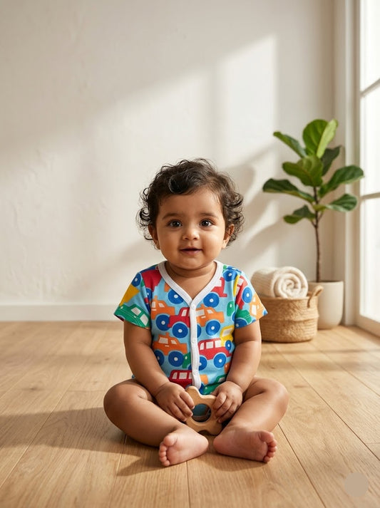 Baby's jabla top - big vehicle