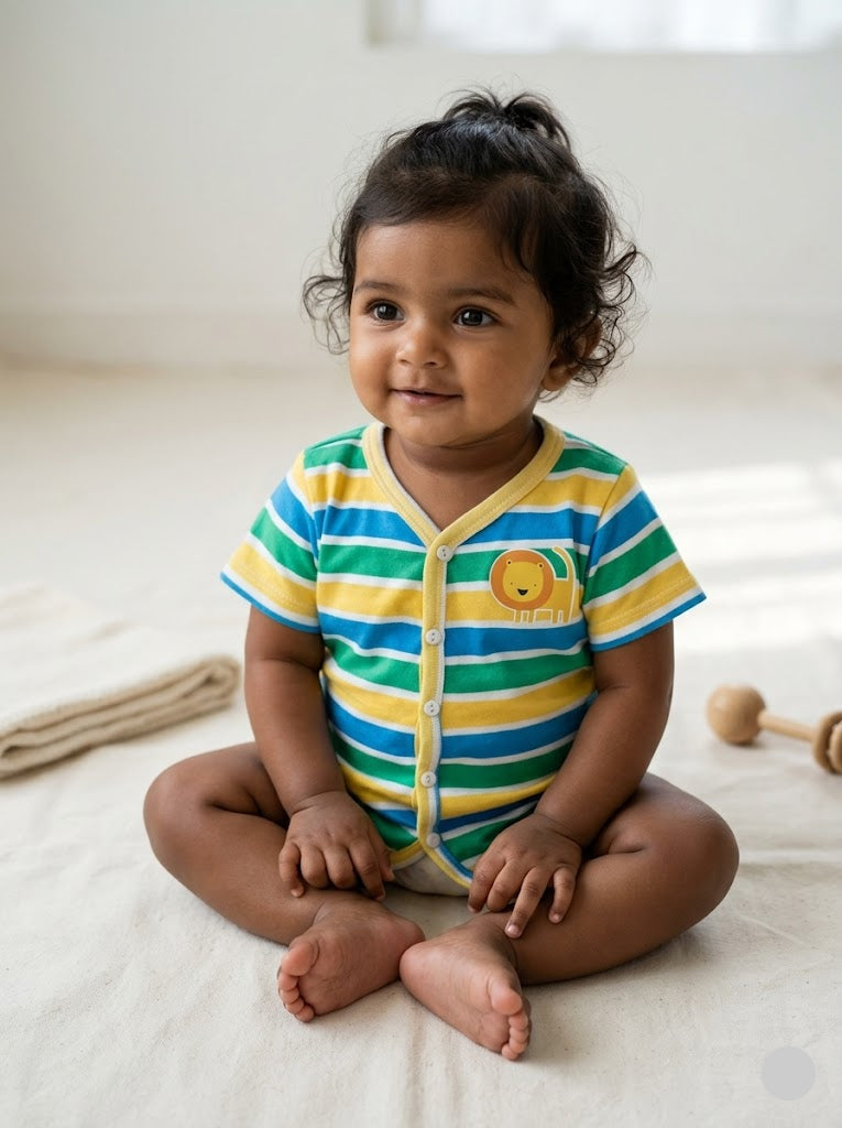 Baby's jabla top - ygb stripes