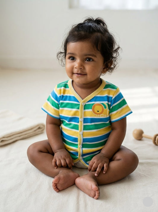 Baby's jabla top - ygb stripes
