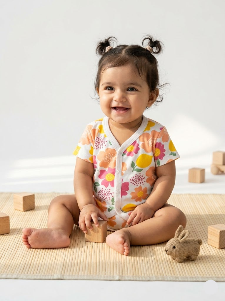 Baby's jabls top - blossoms