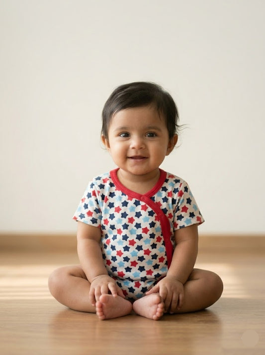 Baby's jabls top - stars