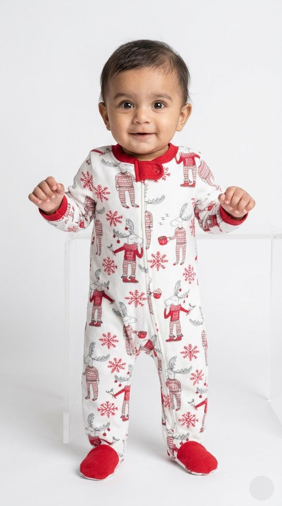 Baby's jumpsuit - cup deer