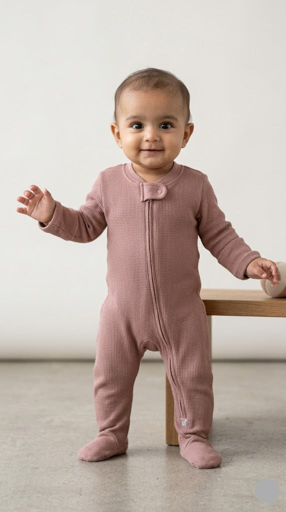 Baby's jumpsuit - peach