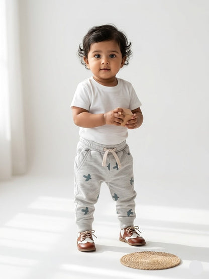 Baby's loop knit pant - bird