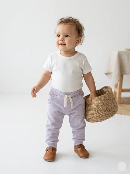 Baby's loop knit pant - lavender