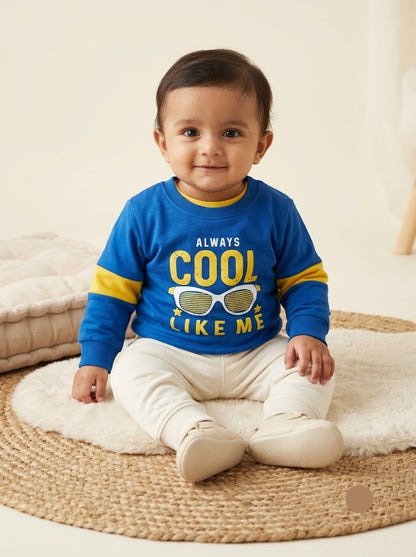 Baby's loop knit t-shirt - cool