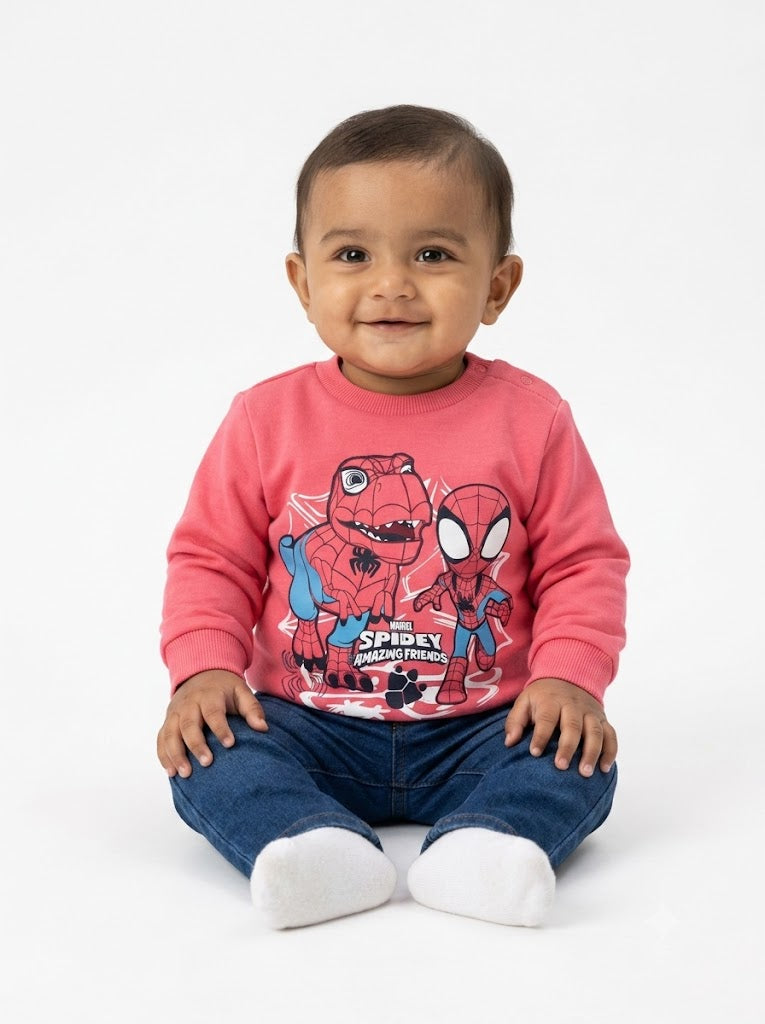 Baby's loop knit t-shirt - spidy
