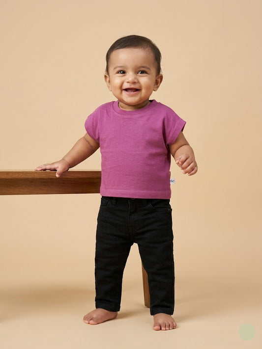 Baby's monkey top - lavender