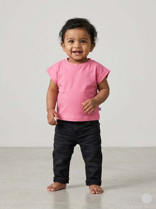 Baby's monkey top - pink