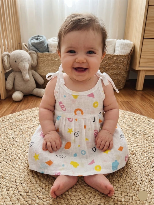 Baby's muslin frock knot - Shapes