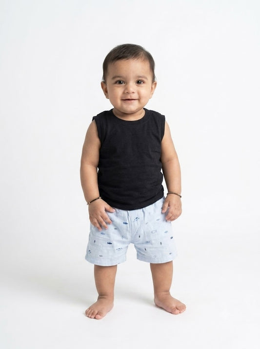 Baby's muslin shorts - b.elementss