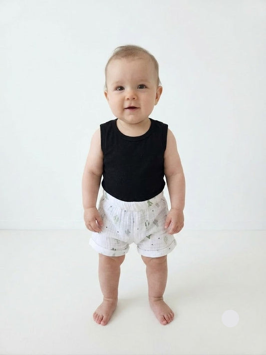 Baby's muslin shorts - w.cactuss
