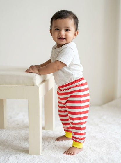 Baby's pant - red bold