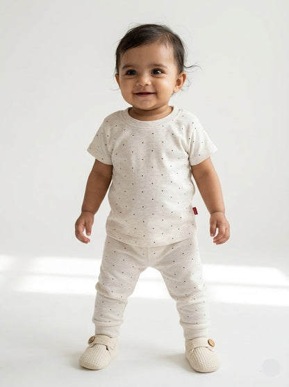 Baby's pant set - half white