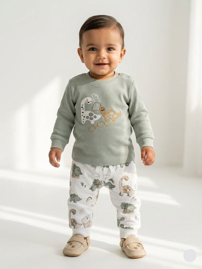 Baby's pant set - pista dino