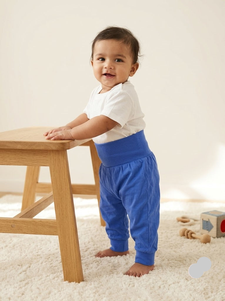 Baby's pants - blue cuff