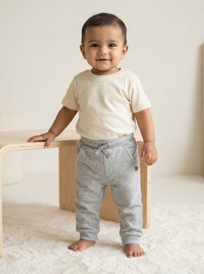 Baby's pants - grey poc