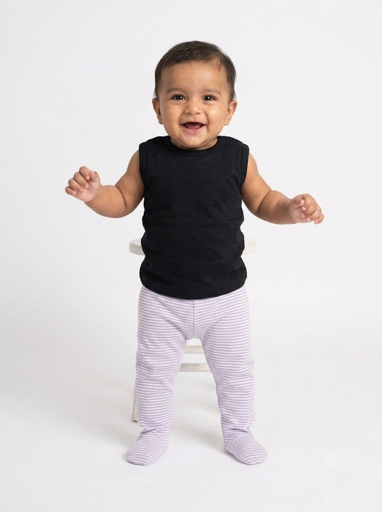 Baby's pants - lav stripe