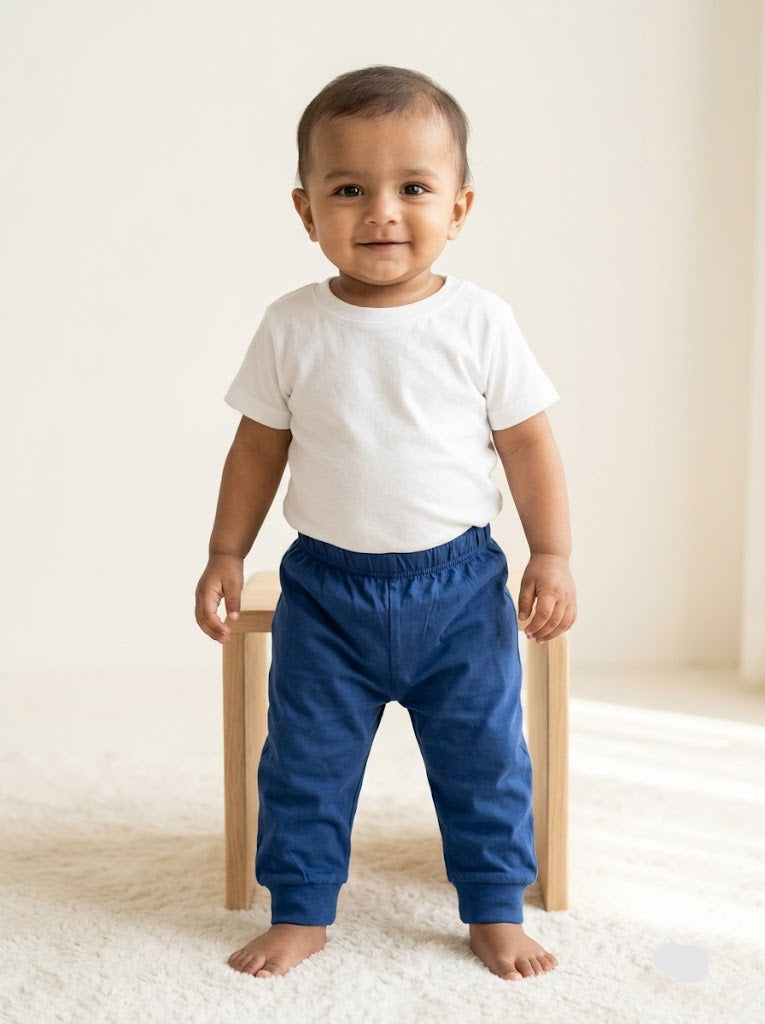 Baby's pants - navy cuff
