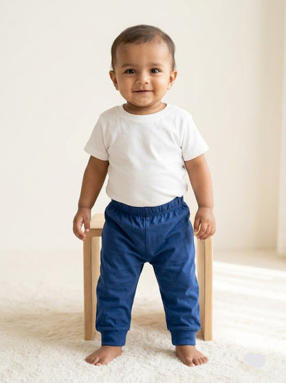 Baby's pants - navy cuff