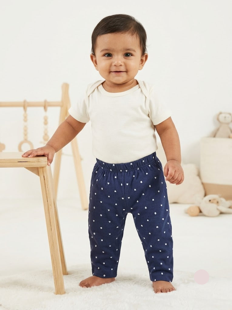 Baby's pants - navy shapes
