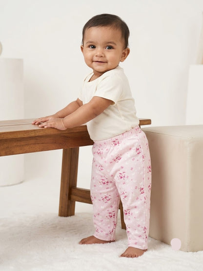 Baby's pants - pink blossom