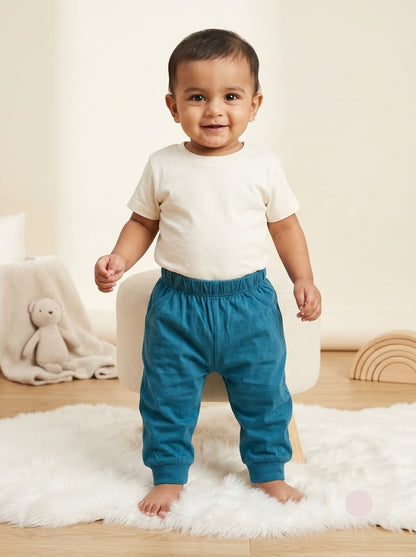 Baby's pants - teal blue