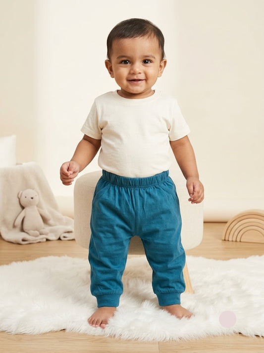 Baby's pants - teal blue