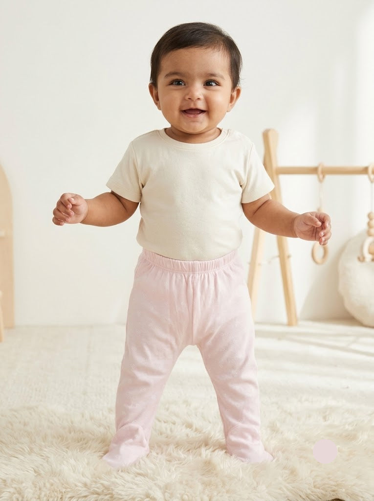 Baby's pants with attached shoe - shells