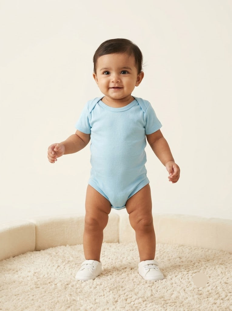 Baby's rompers - Sky blue
