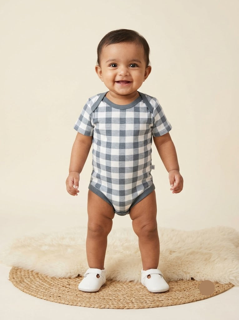 Baby's rompers - chess