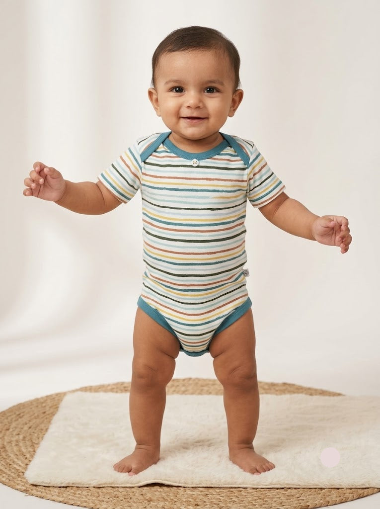Baby's rompers - colour line