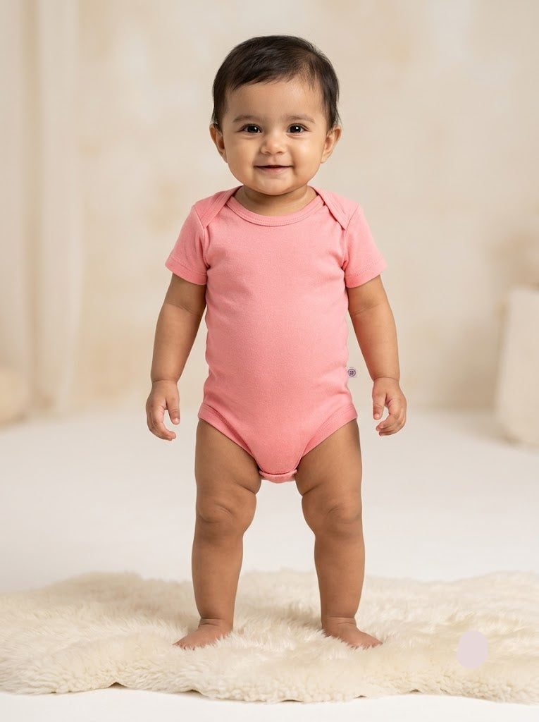 Baby's rompers - coral