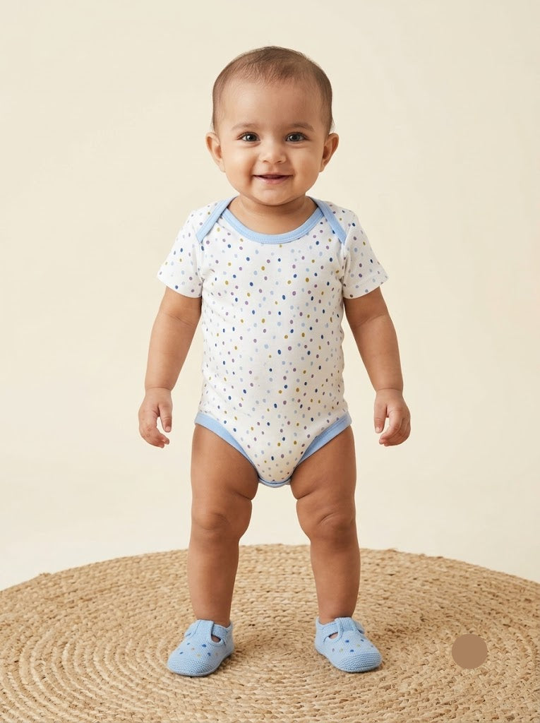 Baby's rompers - dots