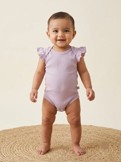 Baby's rompers - dusty roses