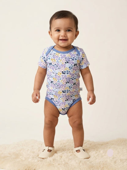 Baby's rompers - faded bloom