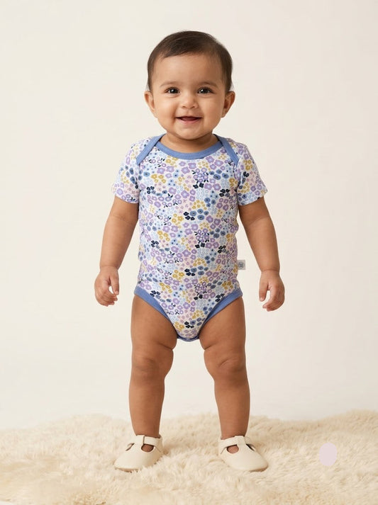 Baby's rompers - faded bloom